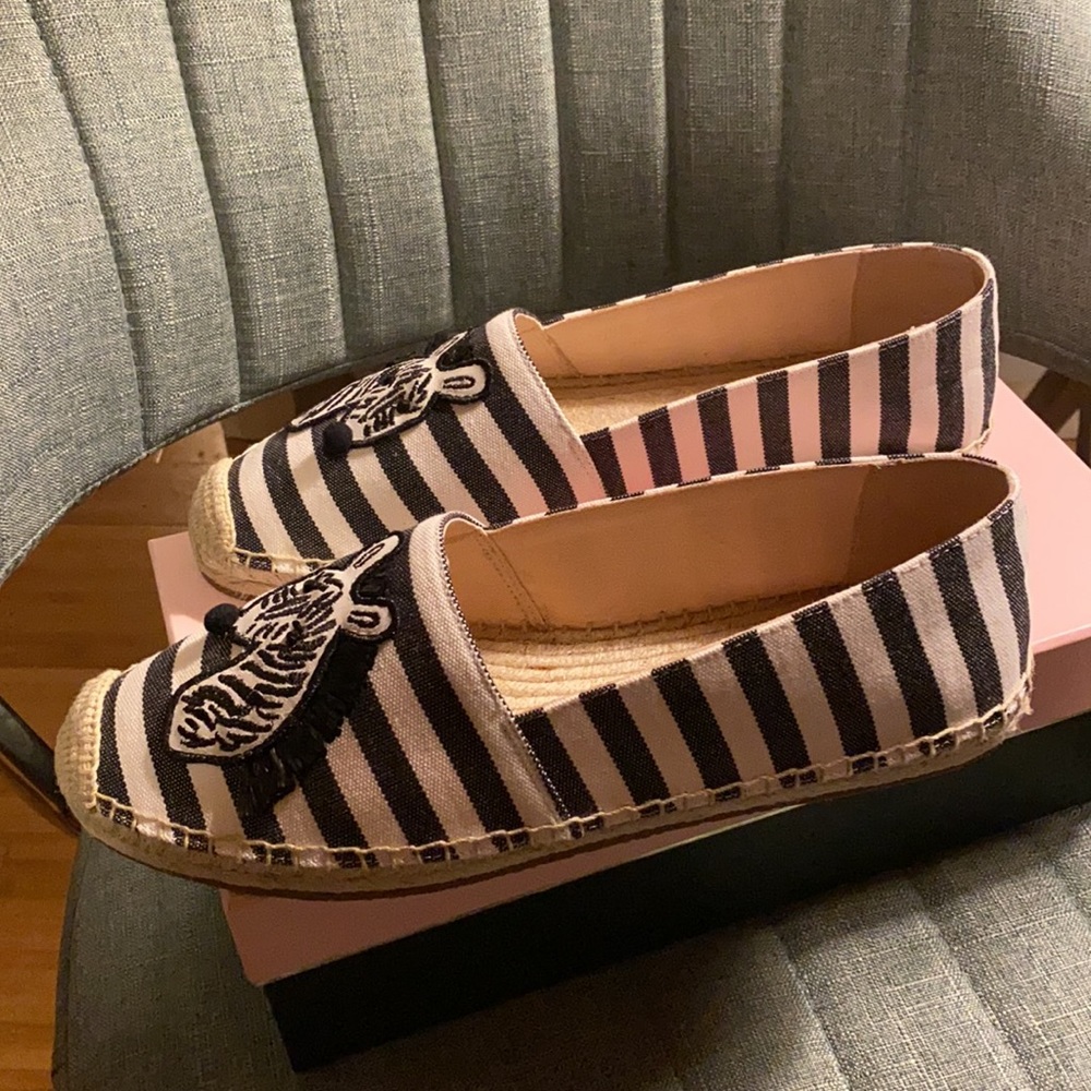 Kate Spade garden zebra espadrilles Sz 10B NWT - Picture 10 of 14